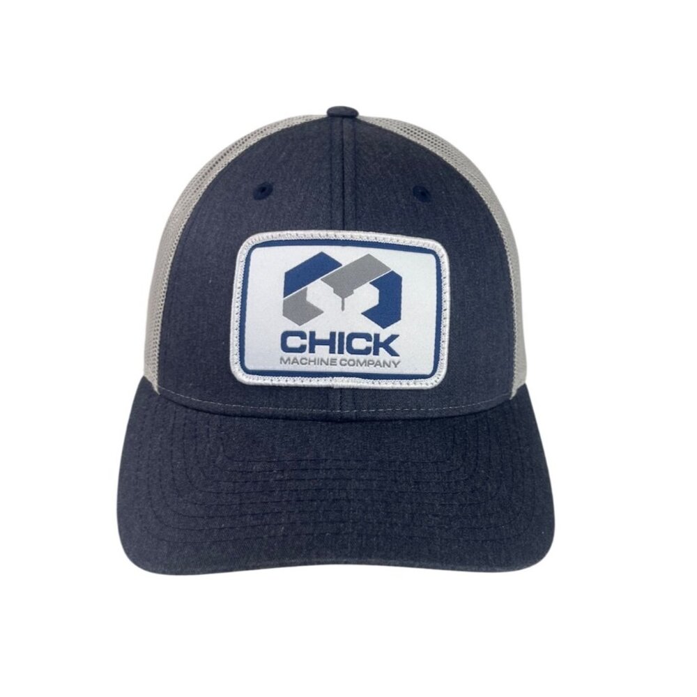 Chick Machine Company‎ Trucker Hat Blue Gray Snapback Richardson Mesh Adjustable